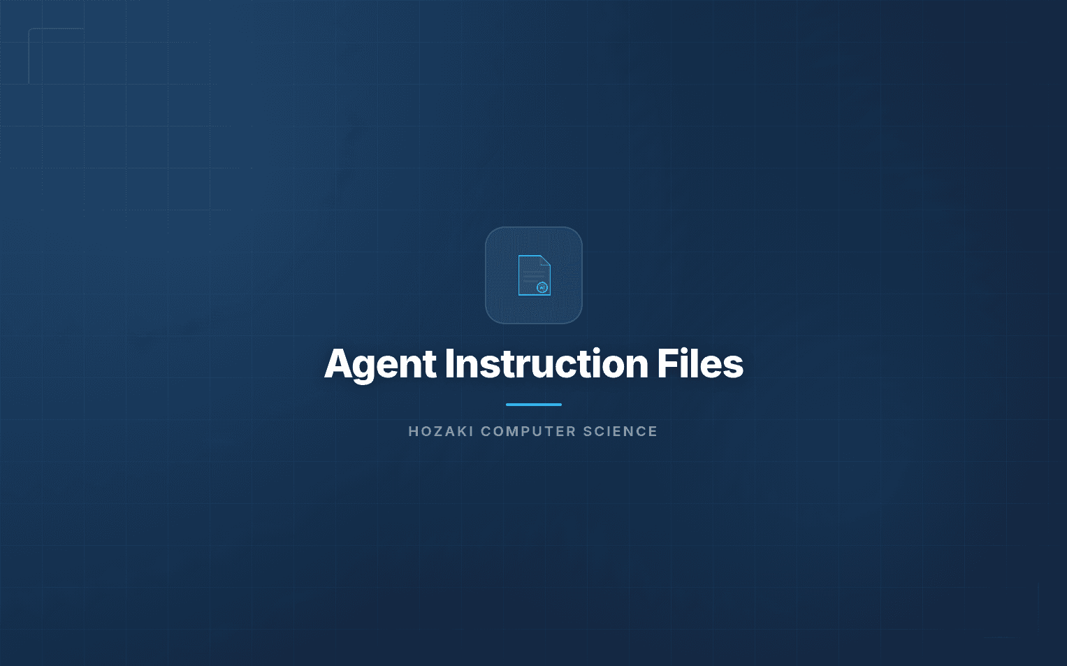 Agent Instruction Files