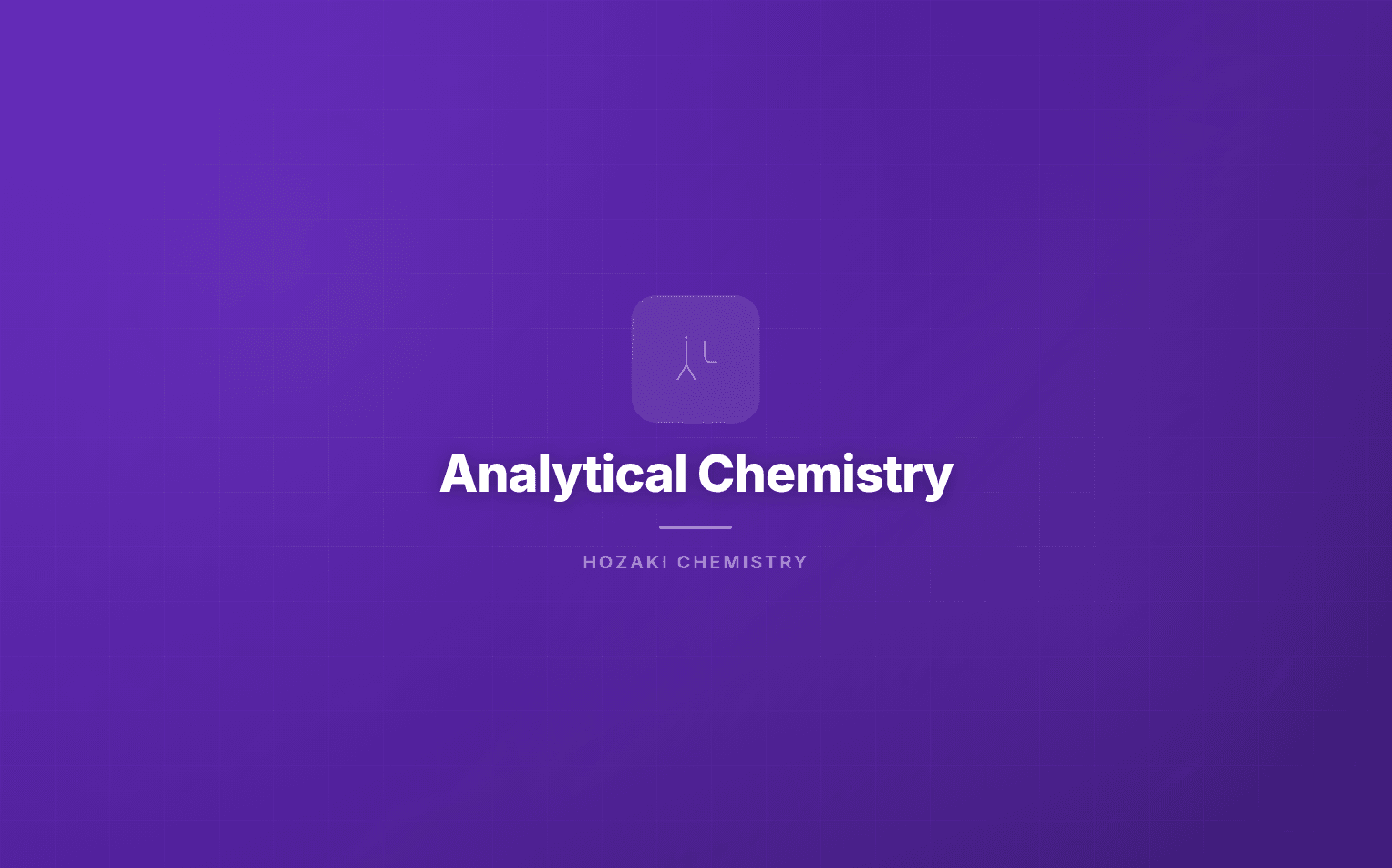 Analytical Chemistry