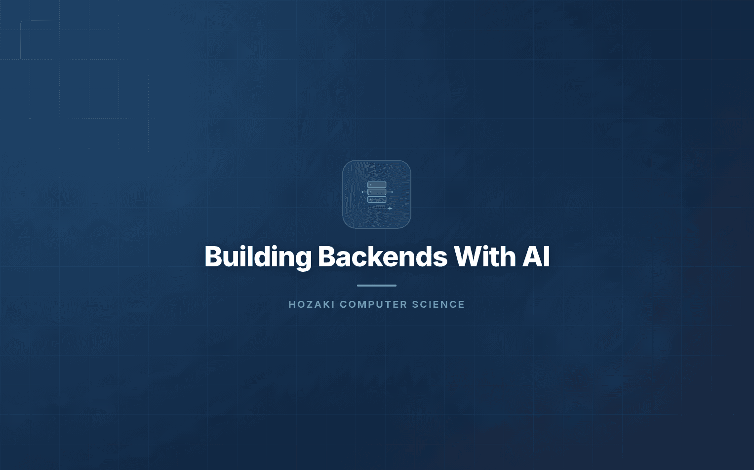 Building Backends With AI