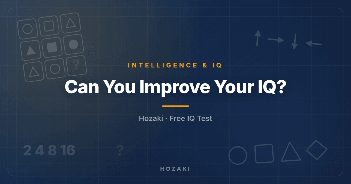 Can You Improve Your IQ?