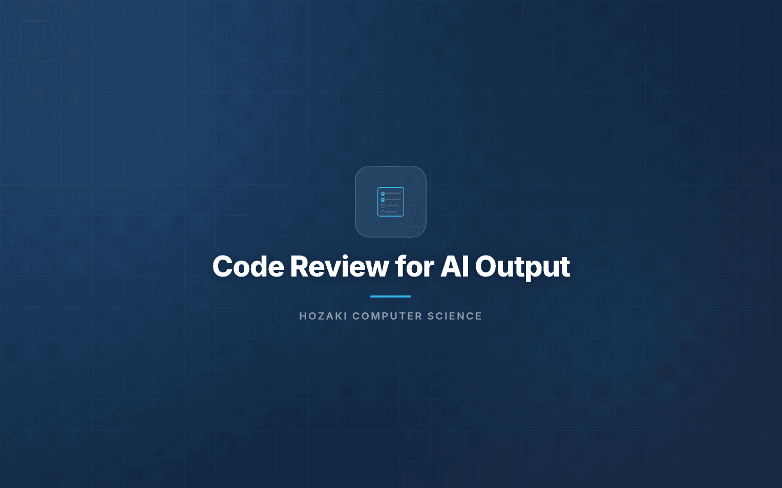 Code Review for AI Output