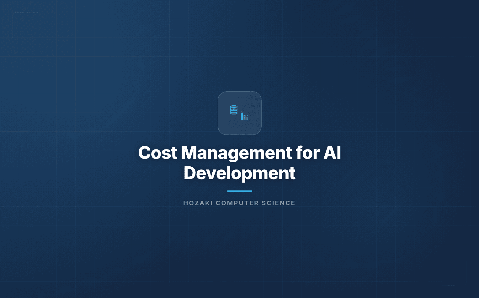 Cost Management for AI Development