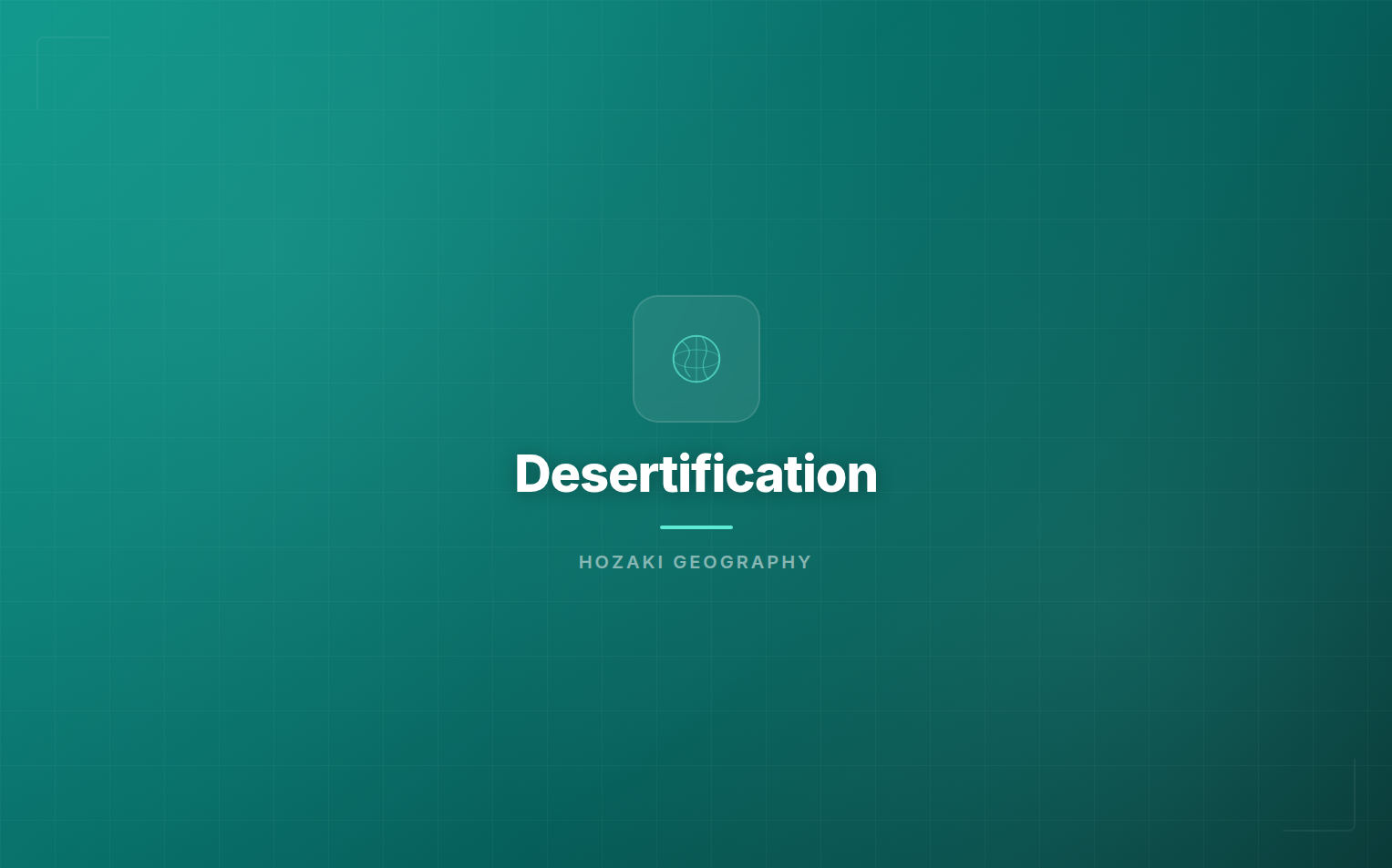 Desertification