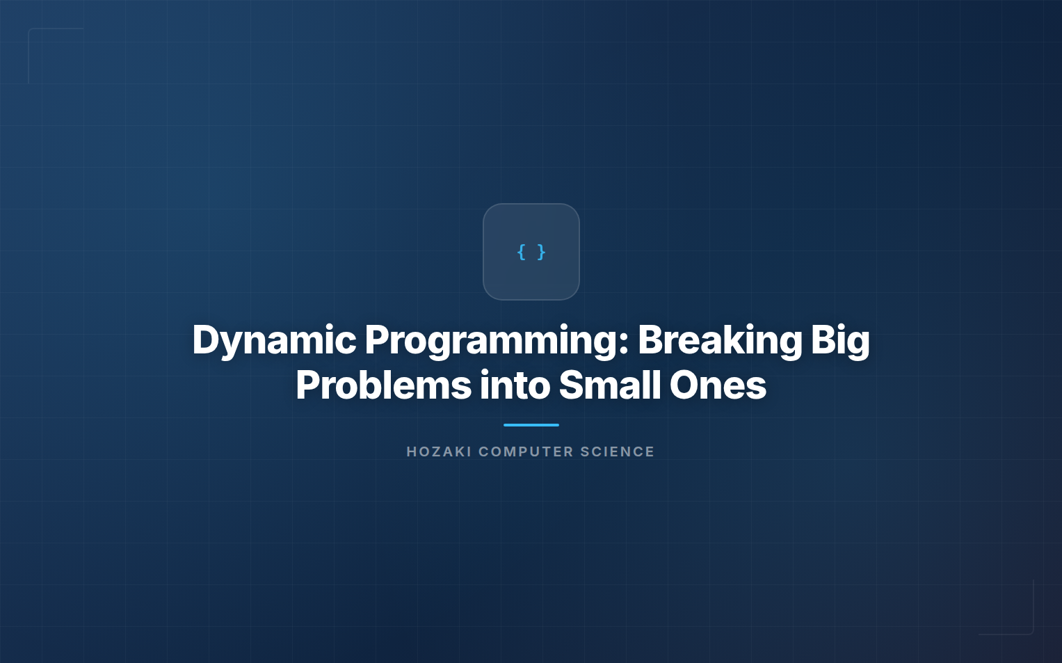 Dynamic Programming — Optimization Through Subproblem Decomposition