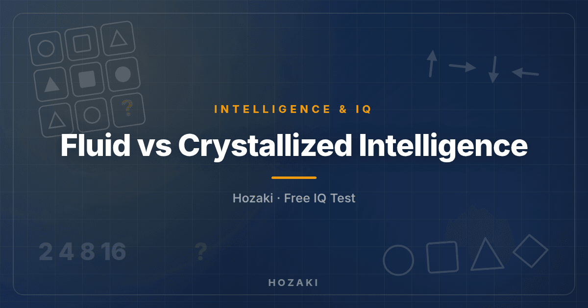 Fluid vs Crystallized Intelligence