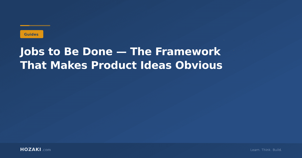Product team mapping customer jobs on a whiteboard with sticky notes showing situations, motivations, and desired outcomes