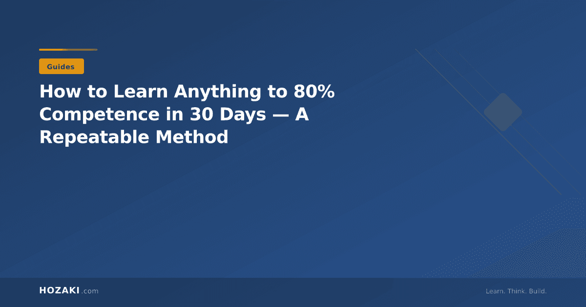 A steep learning curve graph showing rapid progress in the first 30 days followed by a long plateau toward mastery