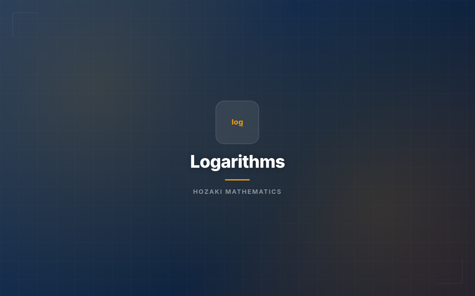 Logarithms