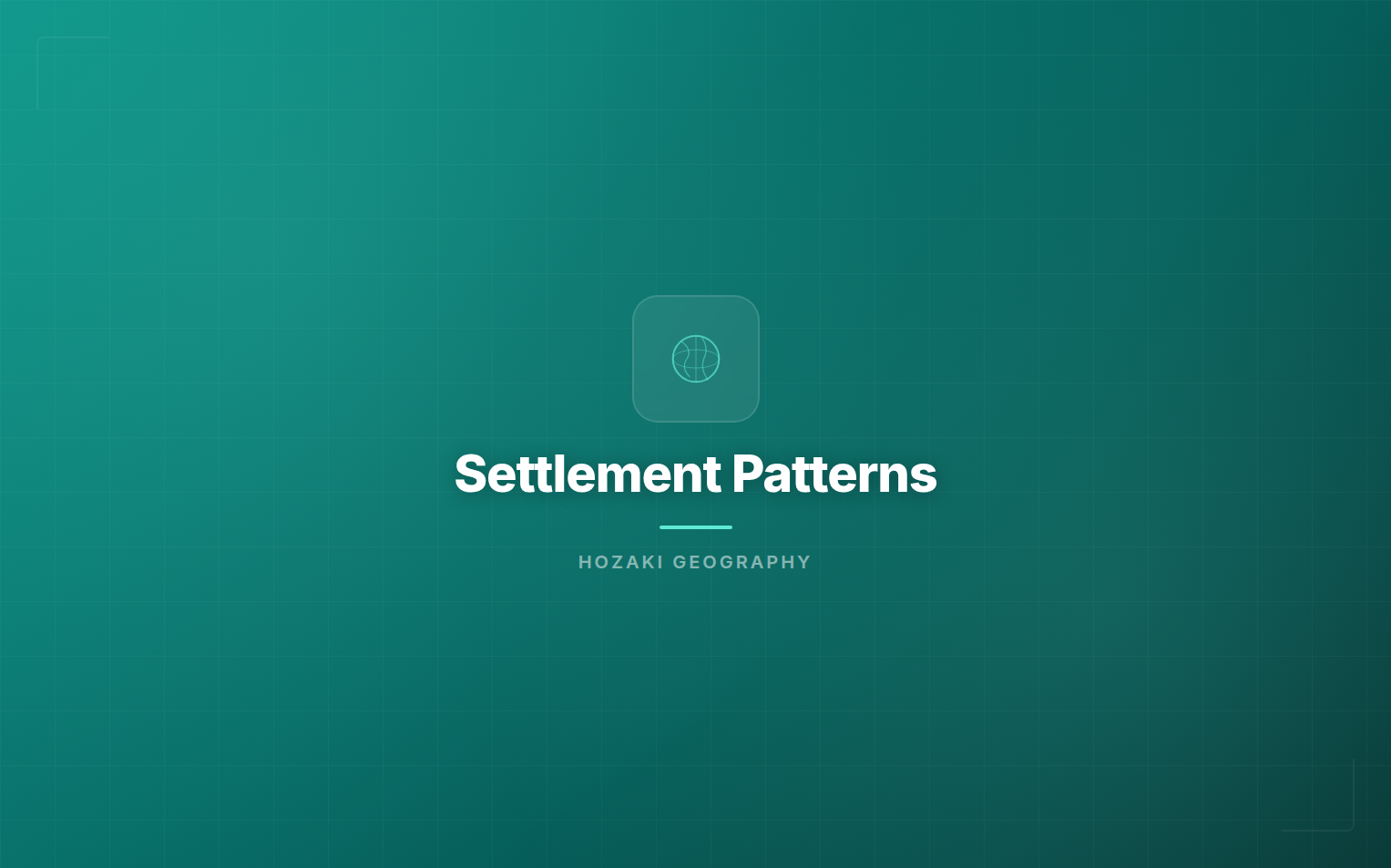 Settlement Patterns