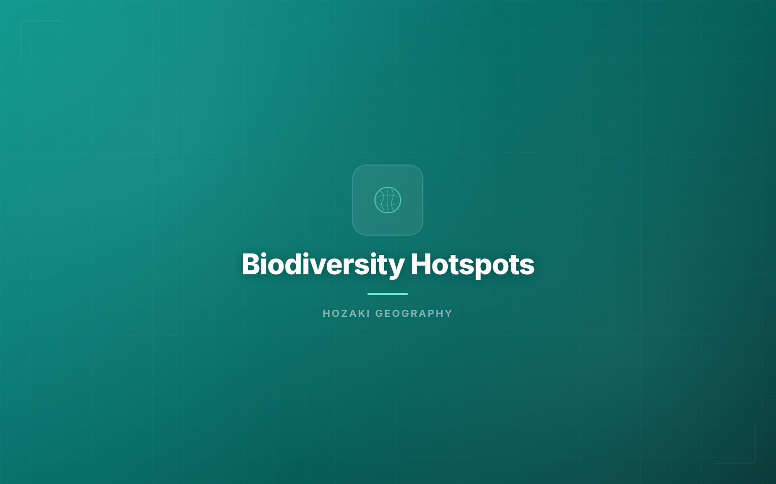 Biodiversity Hotspots