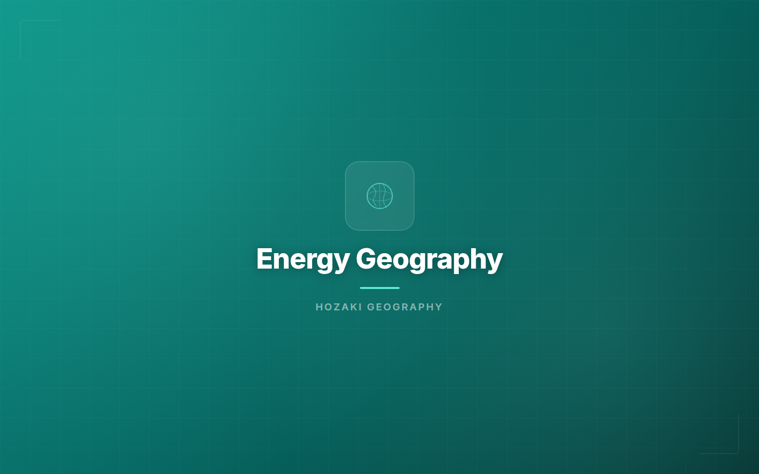 Energy Geography