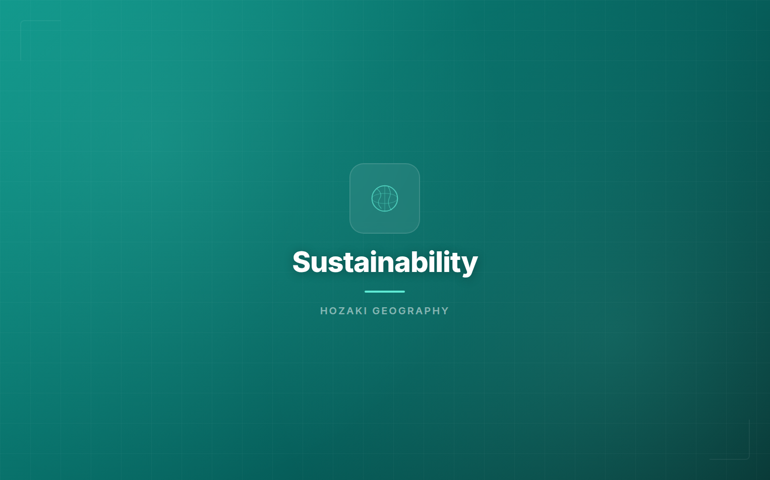 Sustainability