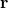 \(\mathbf{r}\)