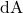 $\mathrm{d}\mathbf{A}$