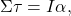 $$ \Sigma \tau = I \alpha, $$