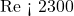 $Re < 2300$