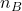 \(n_B\)