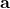 \(\mathbf{a}\)