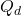 \( Q_d \)