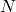 \(N\)